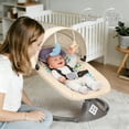 thumbnail image 6 of Electric Baby Swing, Caveen Infant Swing Rocker with Remote Control, 5 Sway Speeds, Bluetooth Music, Grey, 6 of 8
