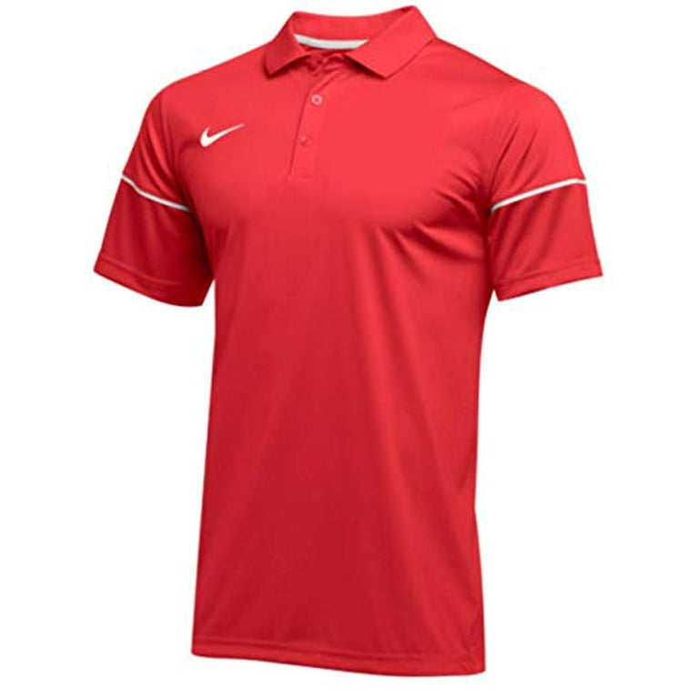 riesgo surco alfiler Nike Mens Dri-FIT Team Issue Polo (University Red/White, X-Large) -  Walmart.com