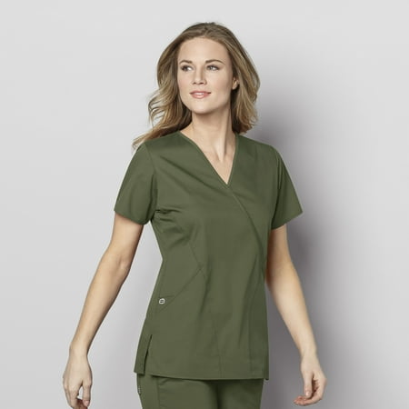 

WonderWink WonderWORK 102-Women s Mock Wrap Scrub Top