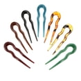 thumbnail image 1 of Miangastore U Shaped Hair Forks Plastic 7Pcs 5.1X1.6in, 1 of 8