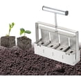 thumbnail image 1 of Bloqueador de suelo manual cuádruple, herramienta de bloqueo de suelo para hacer bloques de suelo de 2 pulgadas con agarre cómodo antideslizante para plantar, trasplantar, invernadero LingWen 1327533374347, 1 of 1
