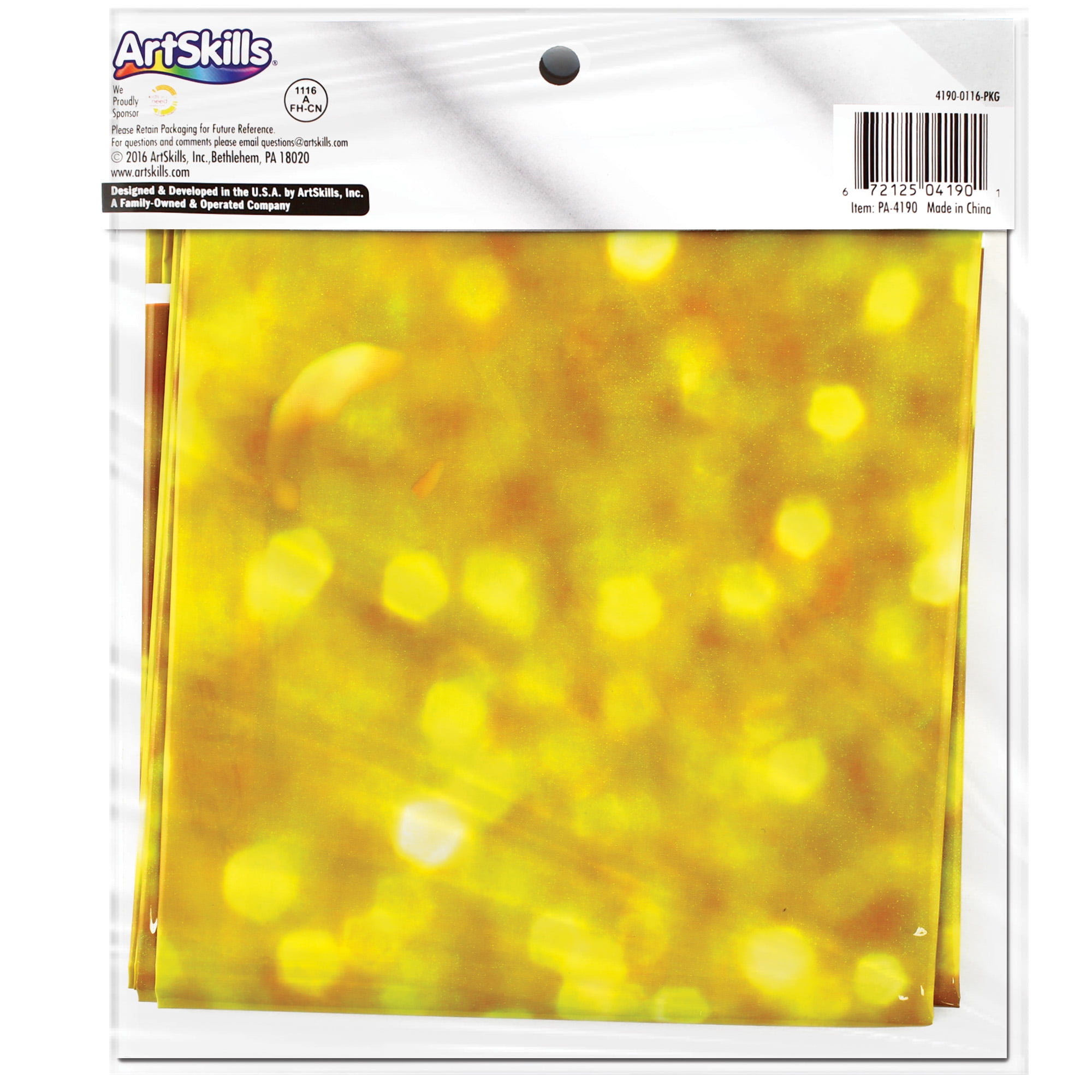 (4 pack) Giant Gold Glitter Photo Booth and Party Wall Hanging Backdrop, 65" x 71", for Teens and Adults, 1-Pack