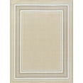 thumbnail image 2 of Beverly Rug Indoor Bordered Area Rugs, Non Slip Rubber Backing Modern Living Room Area Rug, Beige, 8'x10', 2 of 8