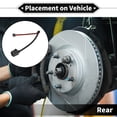thumbnail image 3 of 1pc Car Rear Brake Pad Wear Sensor for Audi Q7 2006-2010 No.7L0907637C TPU Rubber Black, 3 of 6