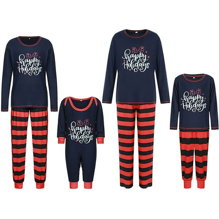 

Ma&Baby Family Matching Christmas Pajamas Sleepwear Women Kid Nightwear Sleepsuit Outfit