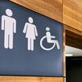thumbnail image 2 of Wheelchair Disabled Toilet Sign ABS Restroom Sign for Disabled People, 2 of 8