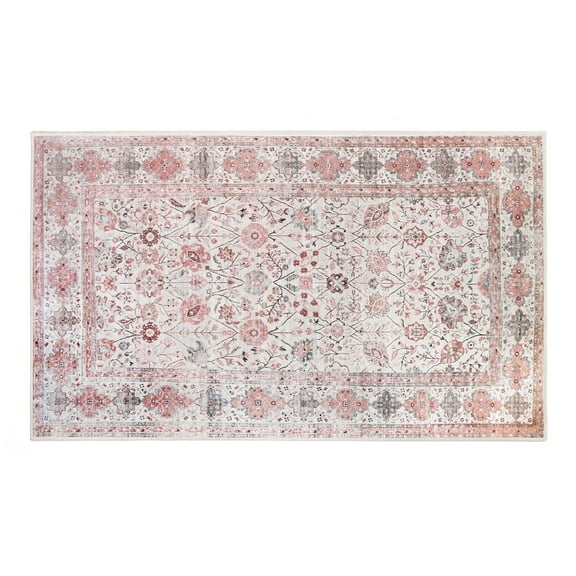 My Magic Carpet 3'x5' Machine Washable Non-Slip Kitchen Entryway Area Rug - Lerik Multicolor