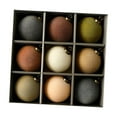 thumbnail image 2 of 9 piezas de adornos para árboles de Navidad, bolas de Navidad, colgantes con abalorios, adornos decorativos para colgar como recuerdo de fiesta de 9 piezas 9 colores, 2 of 8