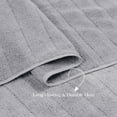 thumbnail image 5 of Everyday Home by Trident Quick Dry 6 Pc Bath Towel Set, 100% Cotton , lightweight,Soft, Absorbent, Bathroom Towels, 2 Bath 27"x54", 2 Hand 16"x28", 2 Washcloths 13"x13", Charcoal, 5 of 7