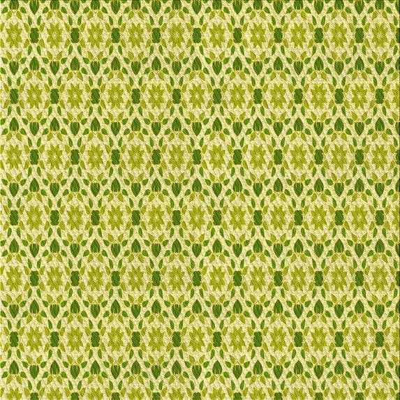 Ahgly Company Machine Washable Indoor Square Transitional Pistachio Green Area Rugs, 5' Square