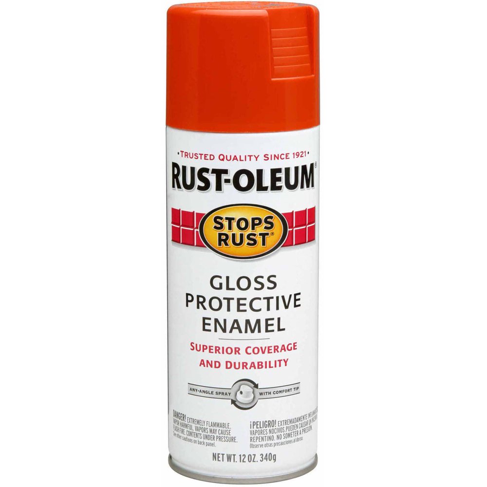 RustOleum Stops Rust Gloss Protective Enamel Lobster Red Spray Paint
