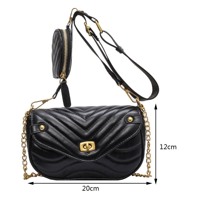 Bolsa De Hombro Bolsa de viaje de invierno Moda acolchada Check Underarm Bag Casual Nylon Soft para el trabajo Sywqhk Para Estrenar