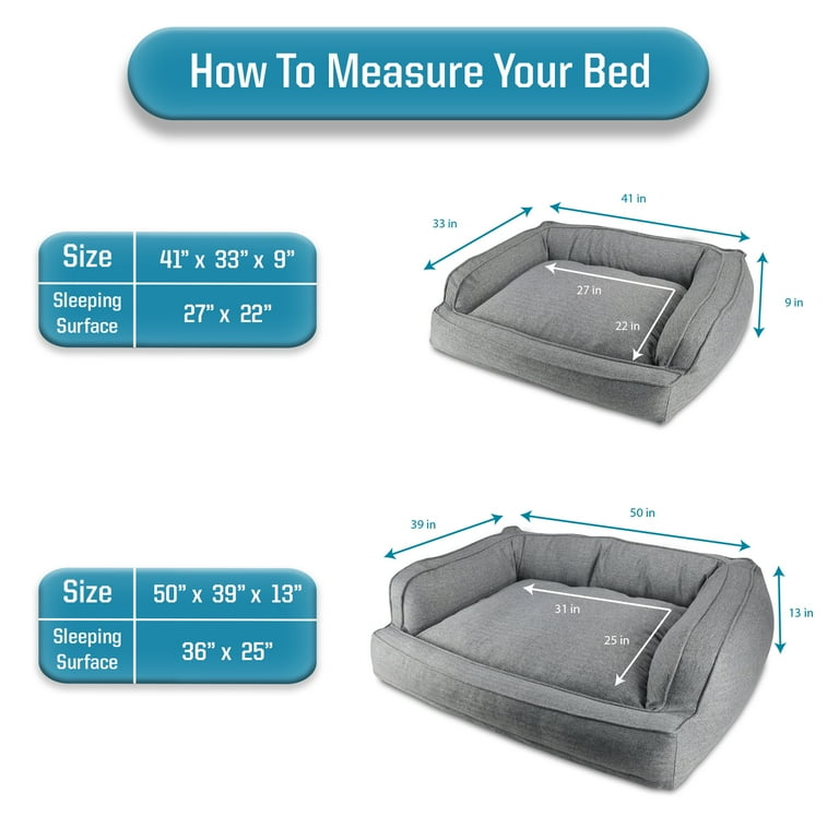 Canine Creations Arlee Dog Bed Chew Resistant Memory Foam Large Extra Large choose your color
