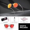 thumbnail image 3 of Oakley OO9242 HSTN Round Shaped Non-Polarized Sunglasses for Men - Includes Official Eyewear Kit - Matte Carbon Frame with Prizm Ruby Lens, 3 of 6