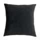thumbnail image 2 of Funda de cojín decorativa de terciopelo, color negro, 60 x 60 cm Negro 60 x 60cm, 2 of 9