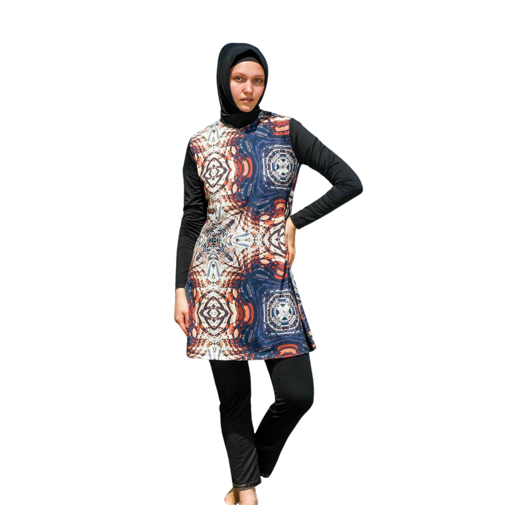 eo elif okur Islamic Long Sleeve Swimsuits for Women Modest Muslim Burkini  L Size 5 PCS | Full Cover Rash Guard | Arabic Swimwear - Walmart.com
