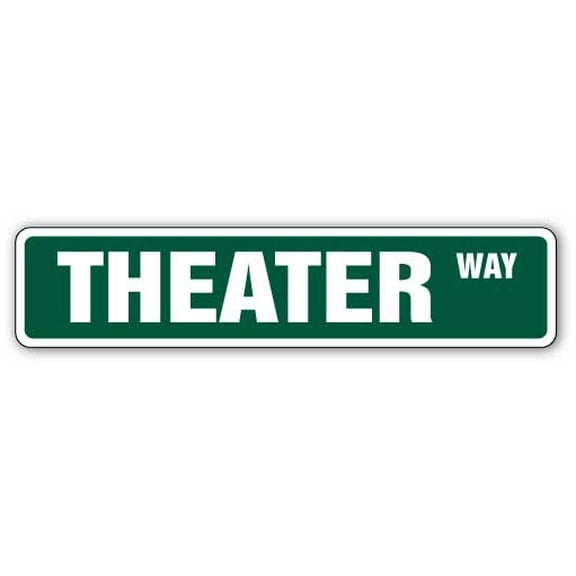 SignMission SS-Theater 4 x 18 in. Theater Street Sign