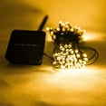 thumbnail image 3 of Cadena de luces LED, luces de ambiente navideño, luces de alambre de cobre, luces intermitentes para exteriores, luces de cadena solares impermeables para exteriores, 3 of 4