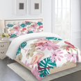 thumbnail image 1 of Duvet Cover And Pillowcase Flamingo - In Microfiber - Digital Print D 135*200 Cm, 1 of 5