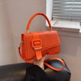 thumbnail image 2 of Bolso de hombro para mujer, nuevo patrón, sencillo, pequeño, con textura cuadrada, cruzado, para fiesta, para mujer, Y2k, para ir al trabajo, tipo sobre, 2 of 5