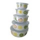 thumbnail image 5 of Juego de 5 cuencos para mezclar, cuenco para sopa redondo multifuncional para frutas y ensaladas, para preparar alimentos Flores de frutas, 5 of 9