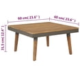thumbnail image 4 of vidaXL 4 Piece Garden Lounge Set with Cushions Solid Acacia Wood Brown, 4 of 5