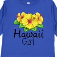 thumbnail image 4 of Inktastic Hawaii Girl Hibiscus Flowers Girls Long Sleeve Toddler T-Shirt, 4 of 5