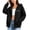 Black, variant on CBASIHI Womens Zip Up Hoodies with Pockets- Drop Shoulder Casual Trendy Fall Long Sleeve Oversized Sweatshirts Light Blue Size S