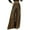 Brown, variant on WREESH Womens Wide Leg Pants Fashion Elegant High Waist Pants Trousers Flare Trousers Zipper Pants Black