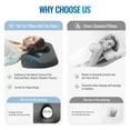 thumbnail image 5 of WOWMAX Piercing Pillow for Side Sleepers with Ear Hole Memory Foam Ear Piercing Pillow for Ear Pain, Ear Pillows with Holes for Ear Pain, Washable Cover, 5 of 7