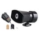 thumbnail image 1 of Bocina de alarma para coche genérica, 12 V, 5 tonos, sonido fuerte con micrófono, de altavoz PA, amplificador de sonido de emergencia para aut, 1 of 8