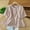Pink, variant on Loose Tops for Women Trendy House Blouse Ladies Short Sleeve Round-Neck Button Casual Top Navy M