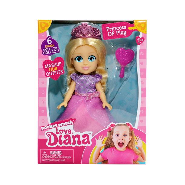 Princess Love Diana 6 inch Doll, For Ages 3+ - Walmart.com - Walmart.com