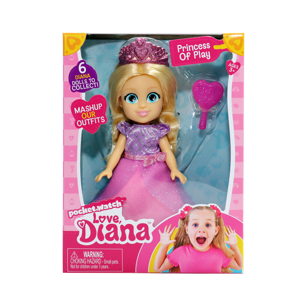 Princess Love Diana 6 inch Doll, For Ages 3+