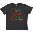 thumbnail image 3 of Inktastic Lala Lolo Loves Me Grandchild Youth T-Shirt, 3 of 5
