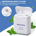 thumbnail image 2 of 36 packs mini dental floss, mint flavor, each pack 50 meters, travel dental floss oral care tooth protection (white), 2 of 4