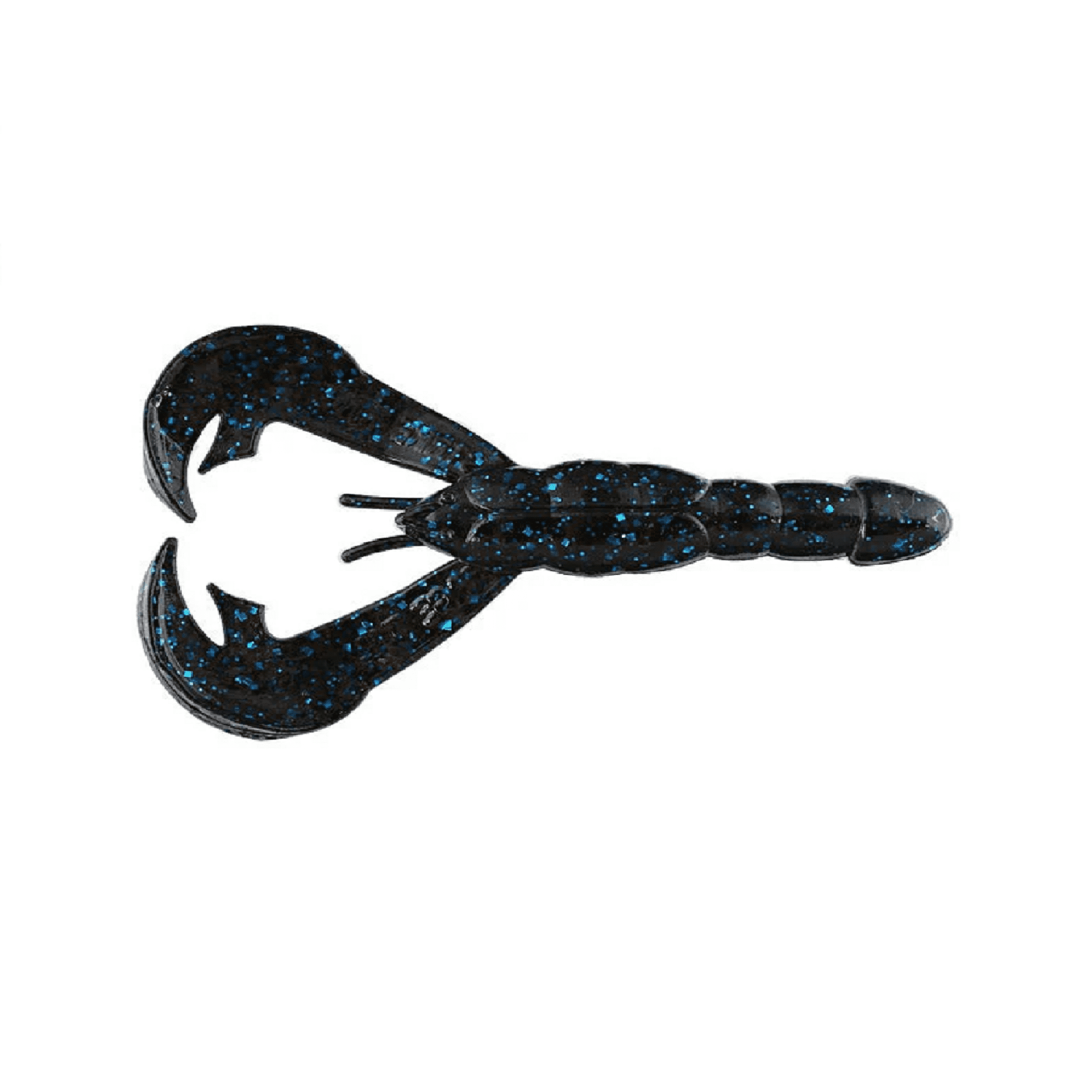Strike king Rattlin' Rage Craw 4" Plastic Crawfish Fishing Lure Black / Blue