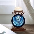 thumbnail image 6 of Diamond Painting Kit Candle Holder Blue Dinosaur 5D Relief Design Candle Decorates offices, bedrooms and other spaces An excellent gift choice, 6 of 7