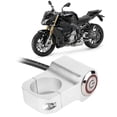 thumbnail image 2 of Handlebar Headlight Switch Aluminium Alloy with Red LED Indicator Light Motorcycles Modification Parts 25mm, 2 of 4