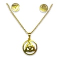 thumbnail image 1 of JOYARIS Juego Completo Triqueta Cadena+aretes+dije Chapado Dorado DM-0000549, 1 of 4