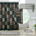 thumbnail image 2 of VHC Brands, Pine Grove Plaid Patchwork Shower Curtain, Green, 72x72, 2 of 7