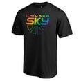 thumbnail image 2 of Unisex Black Chicago Sky Team Pride Wordmark T-Shirt, 2 of 3