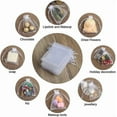 thumbnail image 3 of 100pcs Sheer Organza Bags, White Wedding Favor Bags With Drawstring, 7*9cm Jewelry Gift Bags For Party, 3 of 4