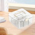 thumbnail image 4 of Card Storage Box, Portable Deck Organizer with Handle and Cover, Transparent Card Case for Game Cards, Durable Design, 4 of 5