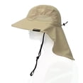 thumbnail image 3 of Unisex Outdoor Sun Hat Protection Fishing Cap Boonie Hat with Neck Flap Wide Brim for Safari Camping Hiking Hunting Boating and Outdoor Adventures by Sun Blocker, 3 of 7