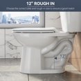 thumbnail image 4 of Ourlova Smart Toilet-Heated Seat-Auto Flush-Foot Sensor-Night Light-Modern Design, 4 of 8