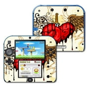 Mightyskins Protective Vinyl Skin Decal Cover for <mark>Nintendo</mark> 2DS wrap sticker skins Stabbing Heart