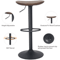 thumbnail image 4 of Kidol & Shellder Wooden Bar Stools Kitchen Counter Swivel Height Barstools Chair Set of 2, Walnut, 4 of 7