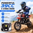 thumbnail image 6 of QEASET 39CC Dirt Bike, Gas Powered Mini Bike, Red, 6 of 9