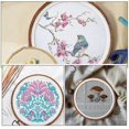thumbnail image 3 of Round Embroidery Hoop for Cross Stitch 2Pcs Imitation Wood Plastic Circles, 3 of 5